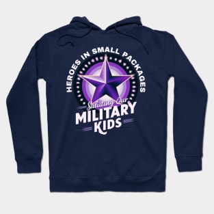 Purple up Saluting our Brave military kids Hoodie